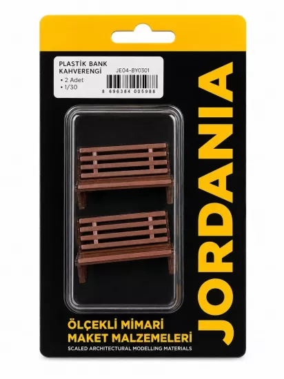 JORDANİA PLASTİK BANK KAHVERENGİ 1/030 44mm