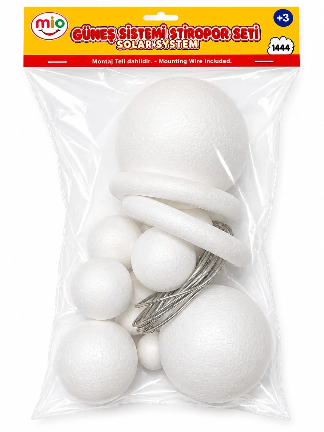 MİLEO STRAFOR KÖPÜK FİGÜR TOP 10CM (4LÜ PAKET)