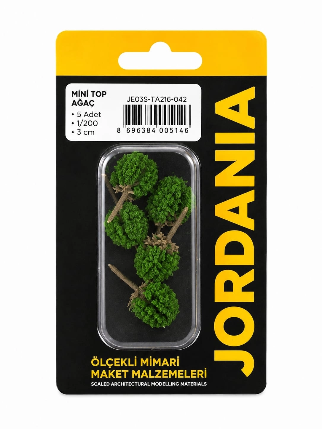 JORDANİA MİNİ TOP AĞAÇ 1/200 3,6CM