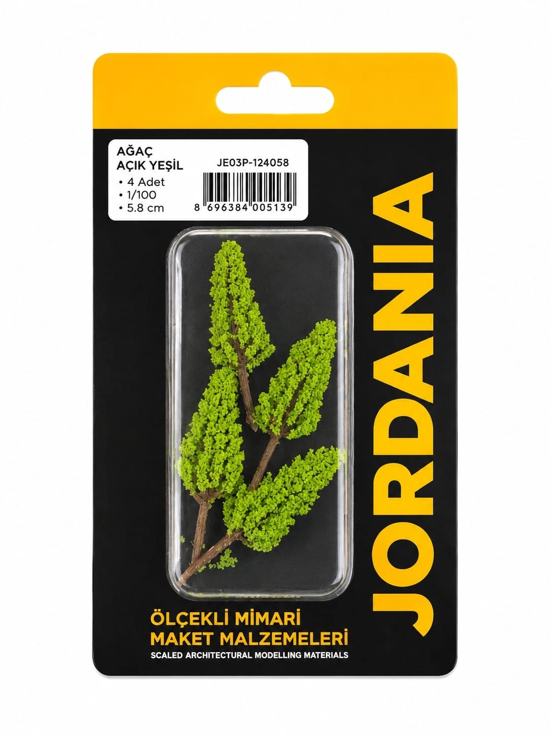 JORDANİA AĞAÇ AÇIK YEŞİL 1/100 5,8CM