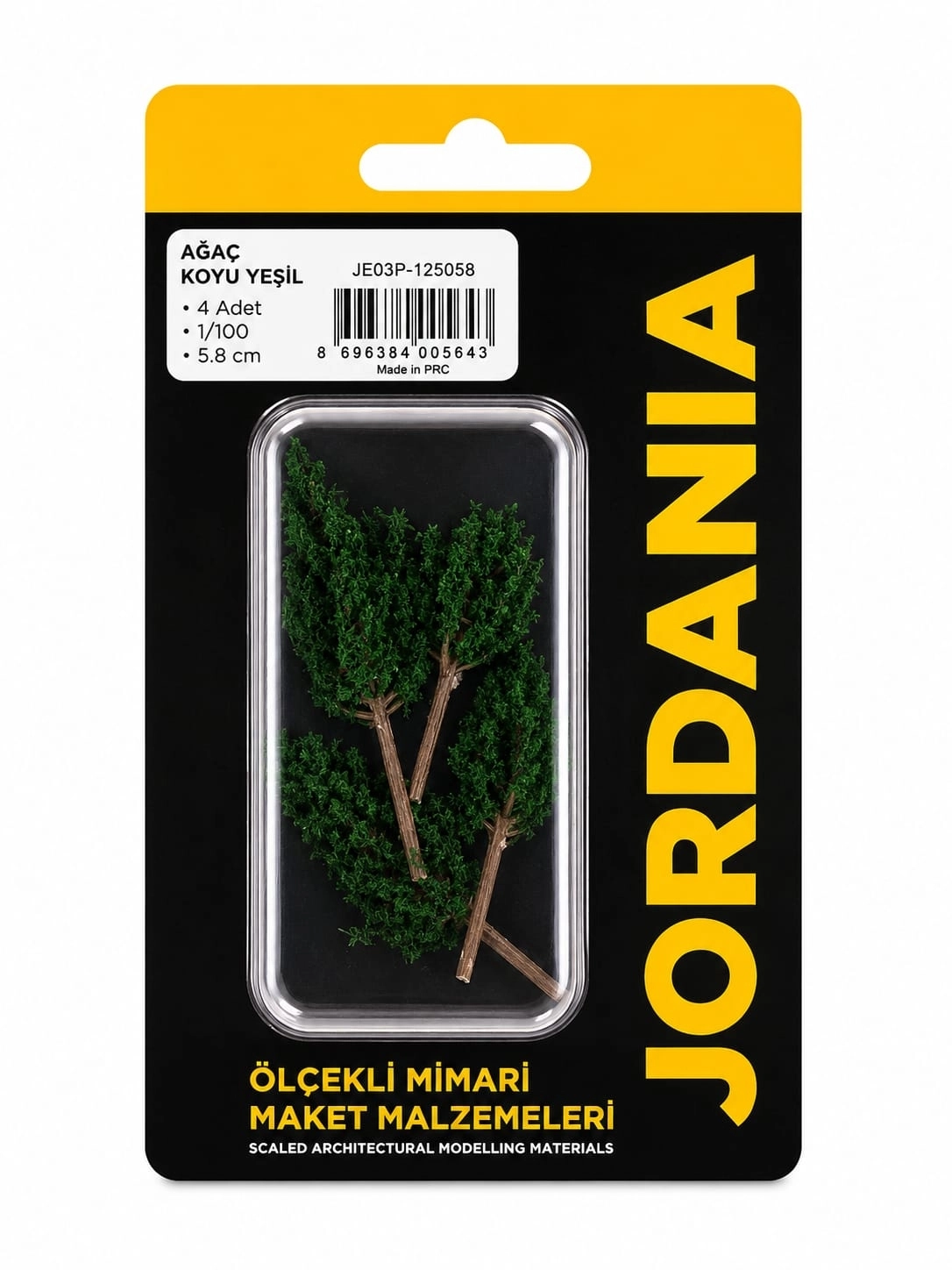JORDANİA AĞAÇ  KOYU YEŞİL 1/100 5,8CM