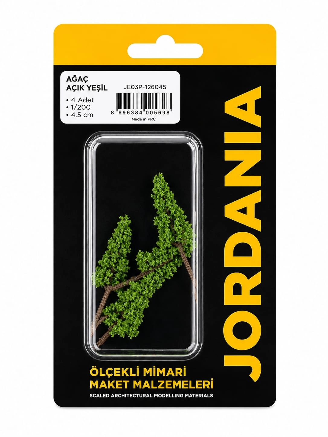 JORDANİA AĞAÇ 1/200 4,5CM AÇIK YEŞİL