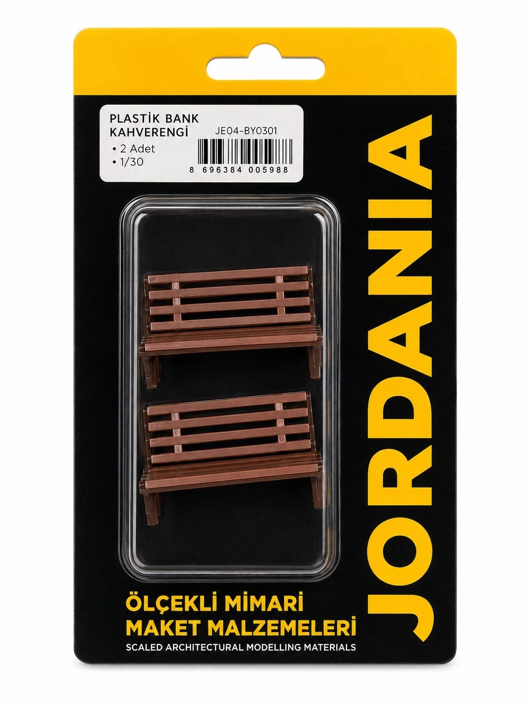 JORDANİA PLASTİK BANK KAHVERENGİ 1/030 44mm