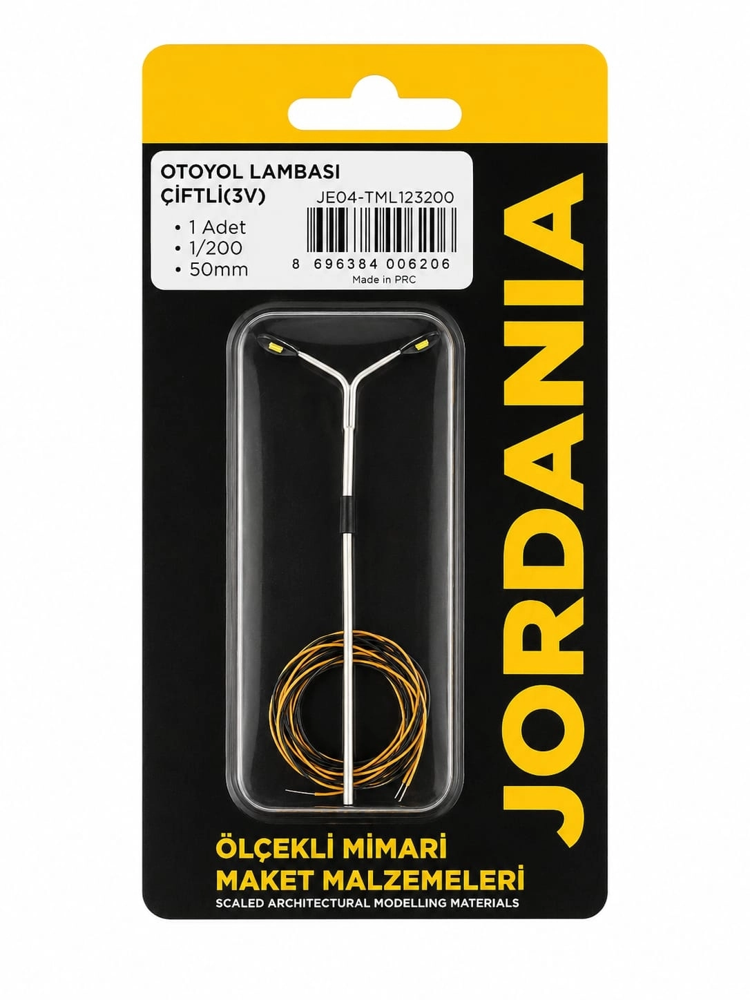 JORDANİA LED OTOYOL LAMBASI METAL ÇİFTLİ 1/200 50mm 3V